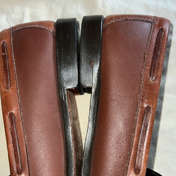 GH Bass JACKIE Leather Upper/Soles Slip-On Loafers Tassels Brown Women Size 8M - Picture 5 of 10